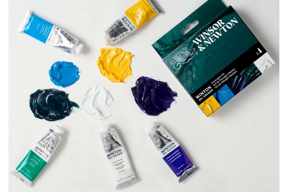 Winton oil colour set 5x37ml, seascapes